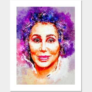 Watercolor Cher Posters and Art